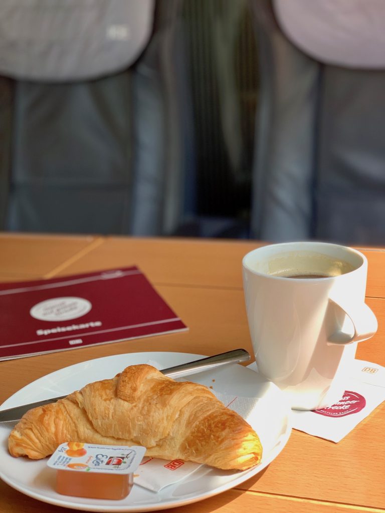 Breakfast in the train Amsterdam - Berlin