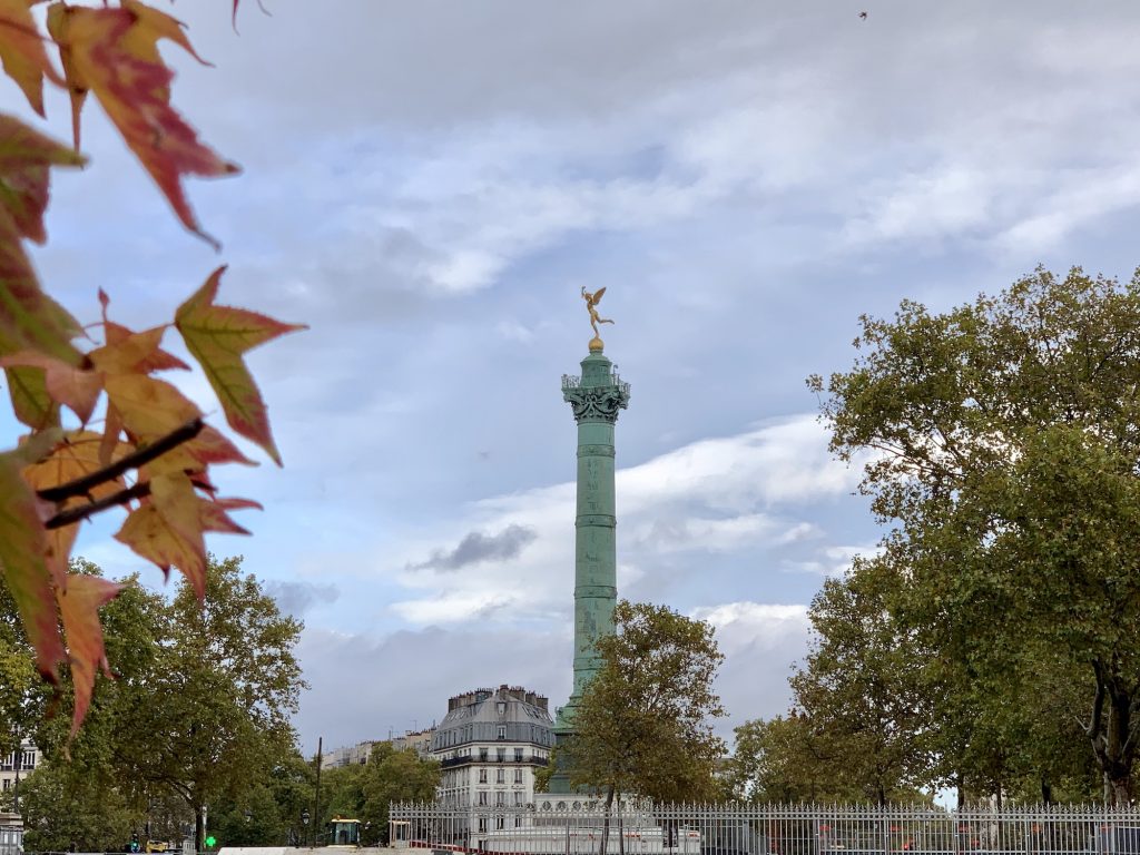 View on la Bastille, Paris