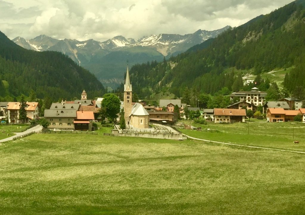 beautiful alpine village