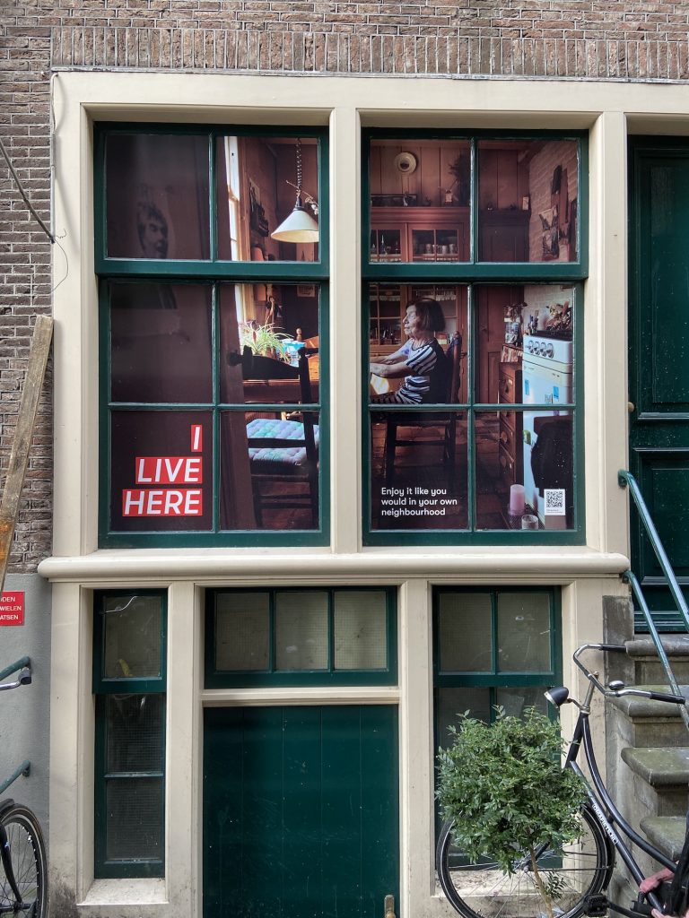 Local campaign 'I live here' in Amsterdam red light district
