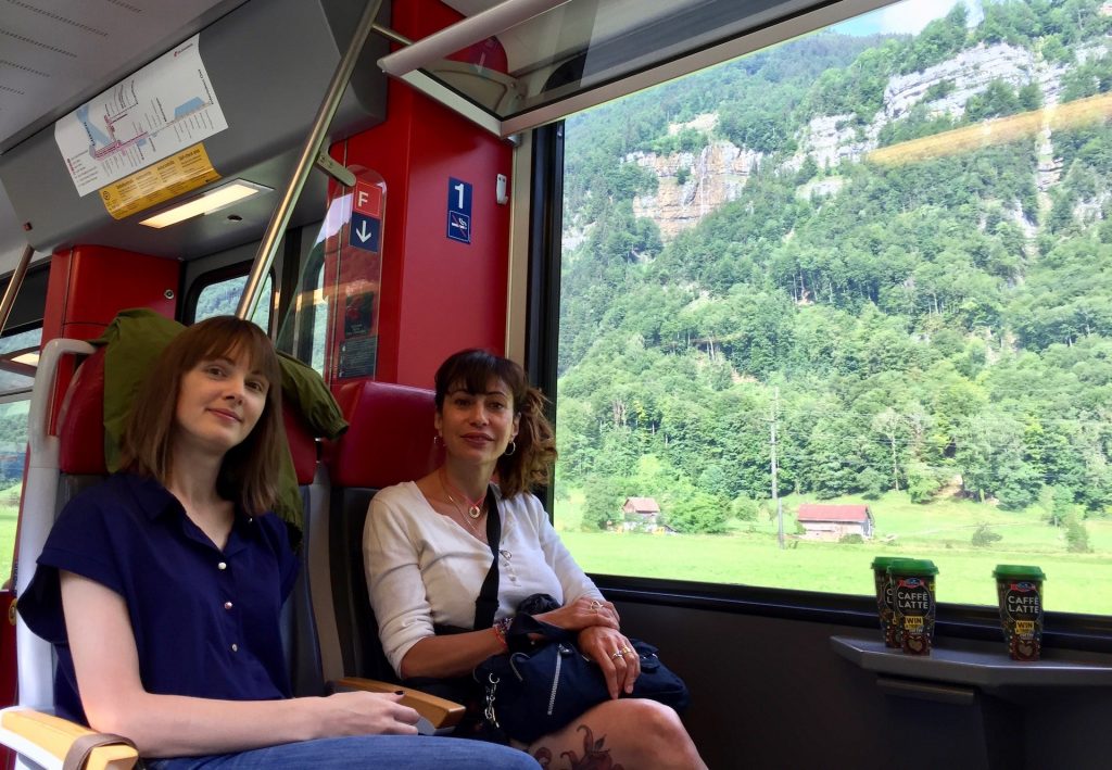 Comfortable local Swiss train