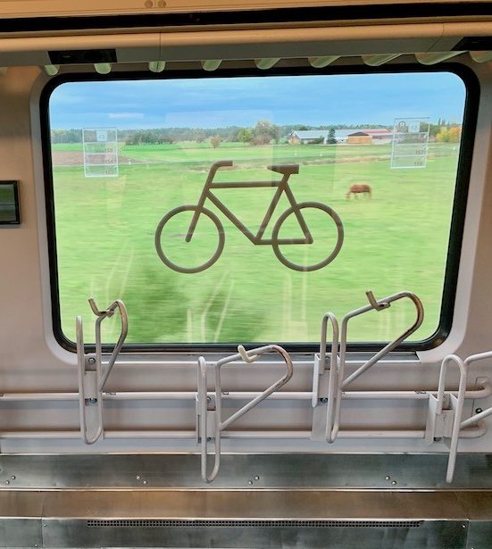 Fahrradplätze in der Bahn