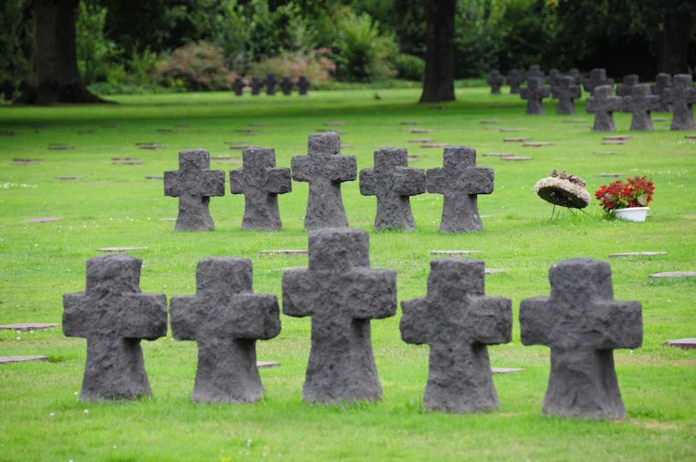 The German cemetery at La Cambe, Normandy