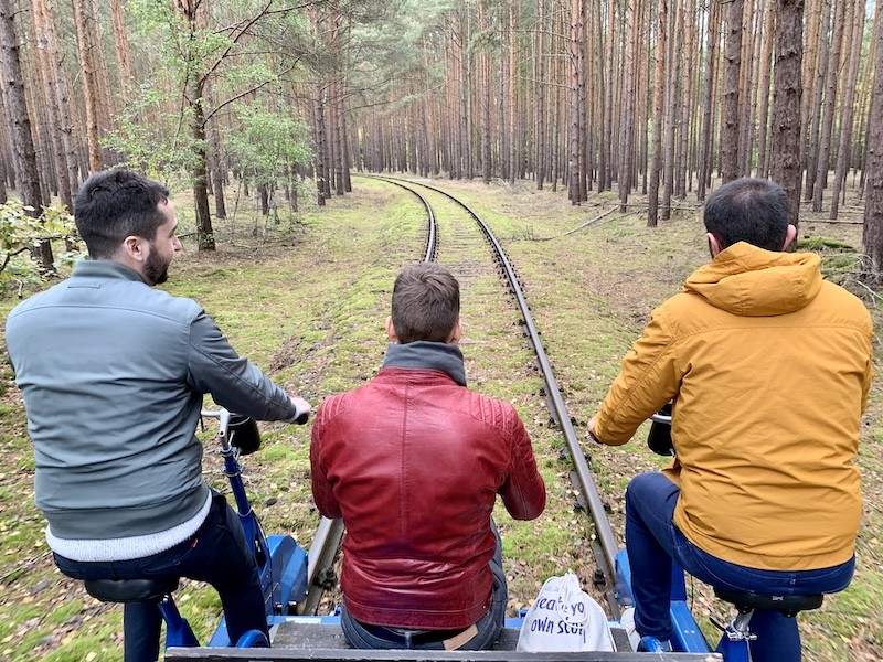Single track through the forest - Kanonenbahn, Brandenburg