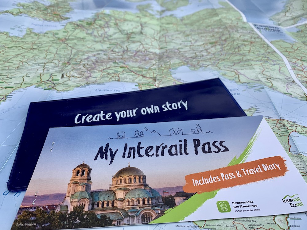 Interrail ticket, paper pass