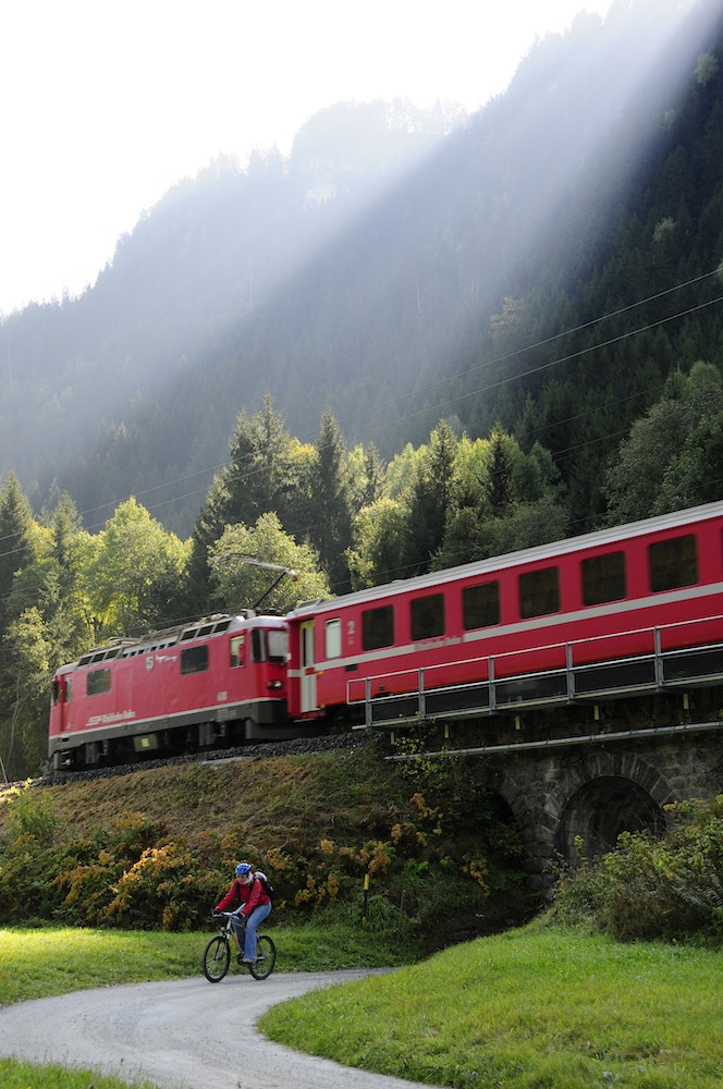 Rheinroute, Graubünden, Rhätische Bahn