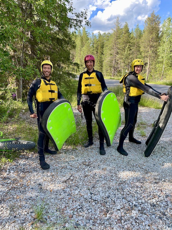 Ready for river boarding - Jokkmokk